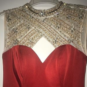 Camille La Vie hour glass prom dress